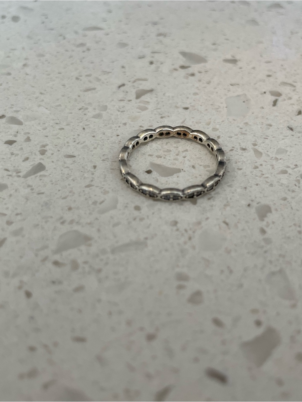 Pandora Silver Scalloped Eternity Ring